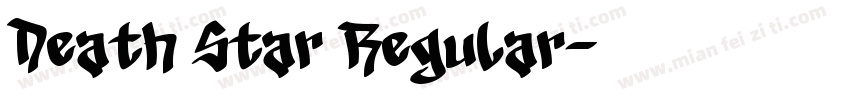 Death Star Regular字体转换
